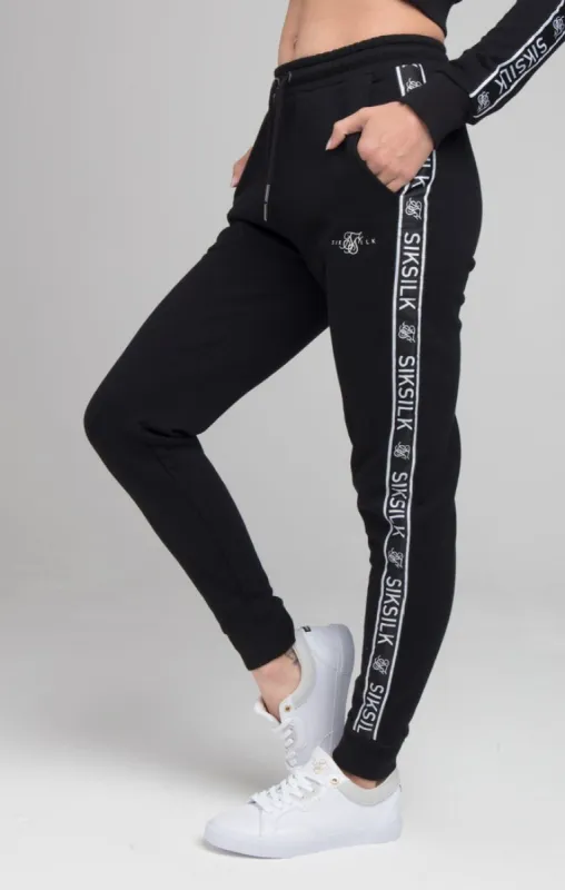 SikSilk Tape Track Pant - Black sold by Siksilk