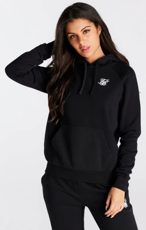 Black Essential Overhead Hoodie sold by Siksilk