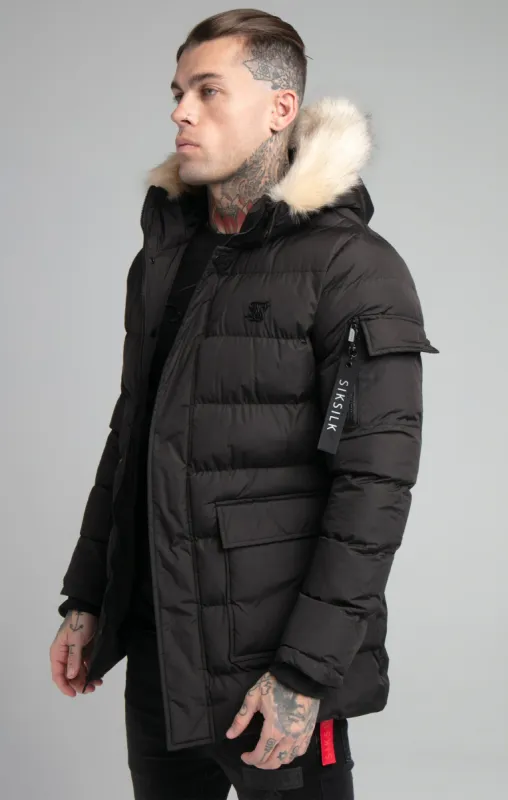 Black Expedition Parka sold by Siksilk