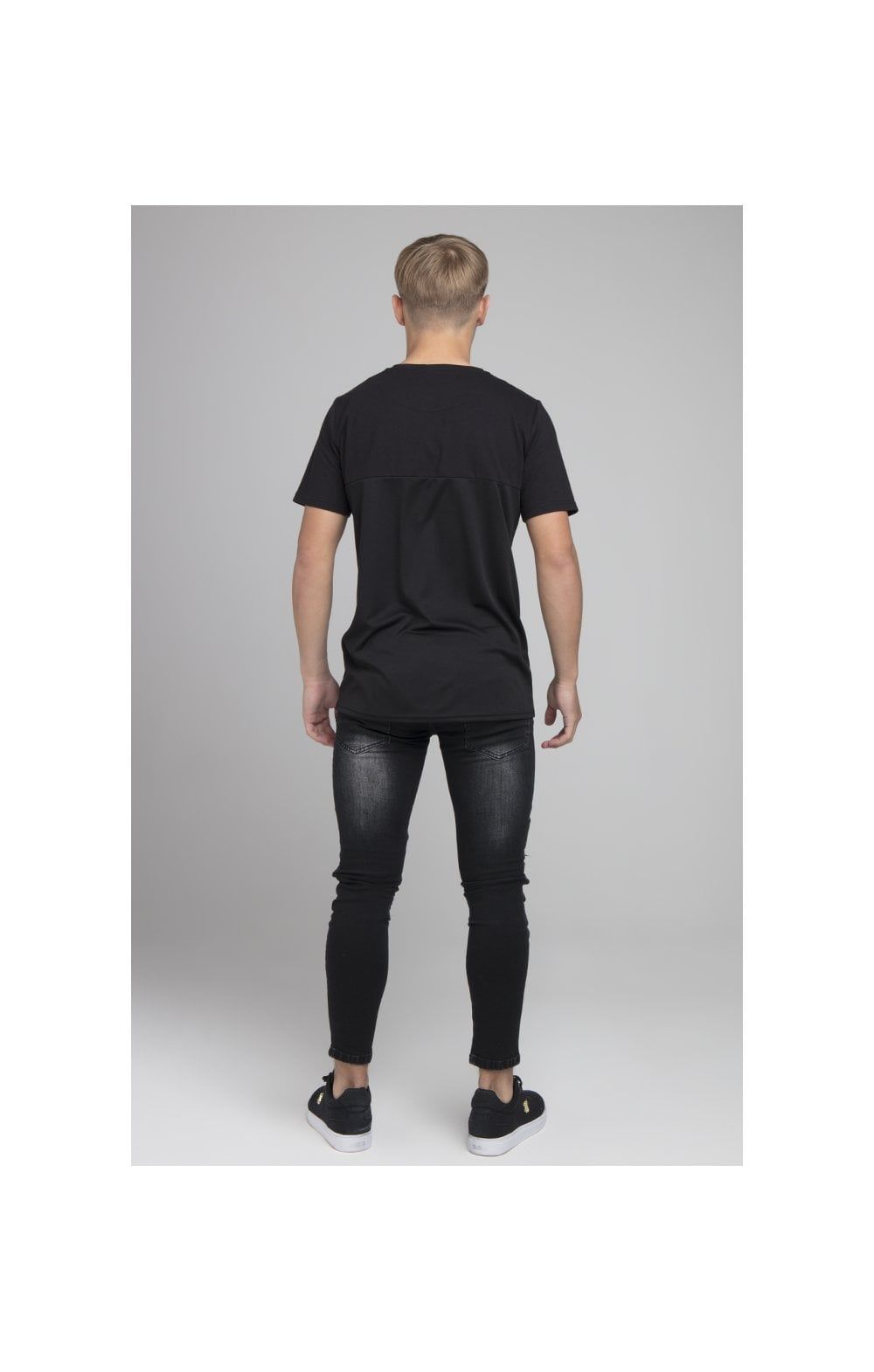 Boys Illusive Black Cut And Sew T-Shirt sold by Siksilk product image thumbnail 5