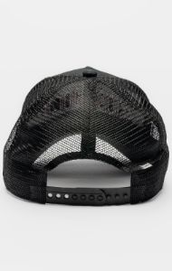 Black Mesh Shadow Logo Trucker Cap sold by Siksilk