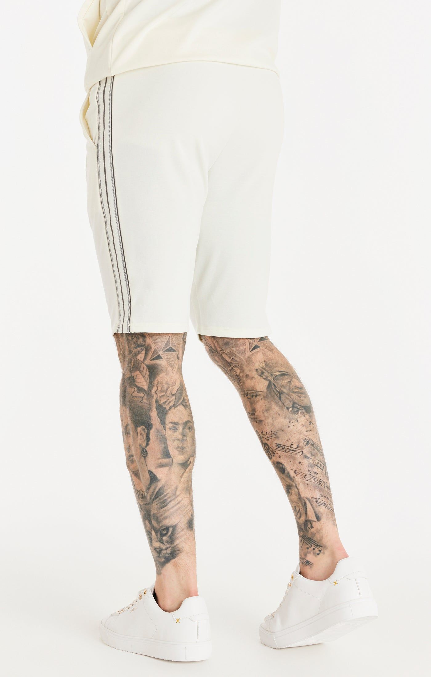 Ecru Tonal Taping Short sold by Siksilk product image thumbnail 3