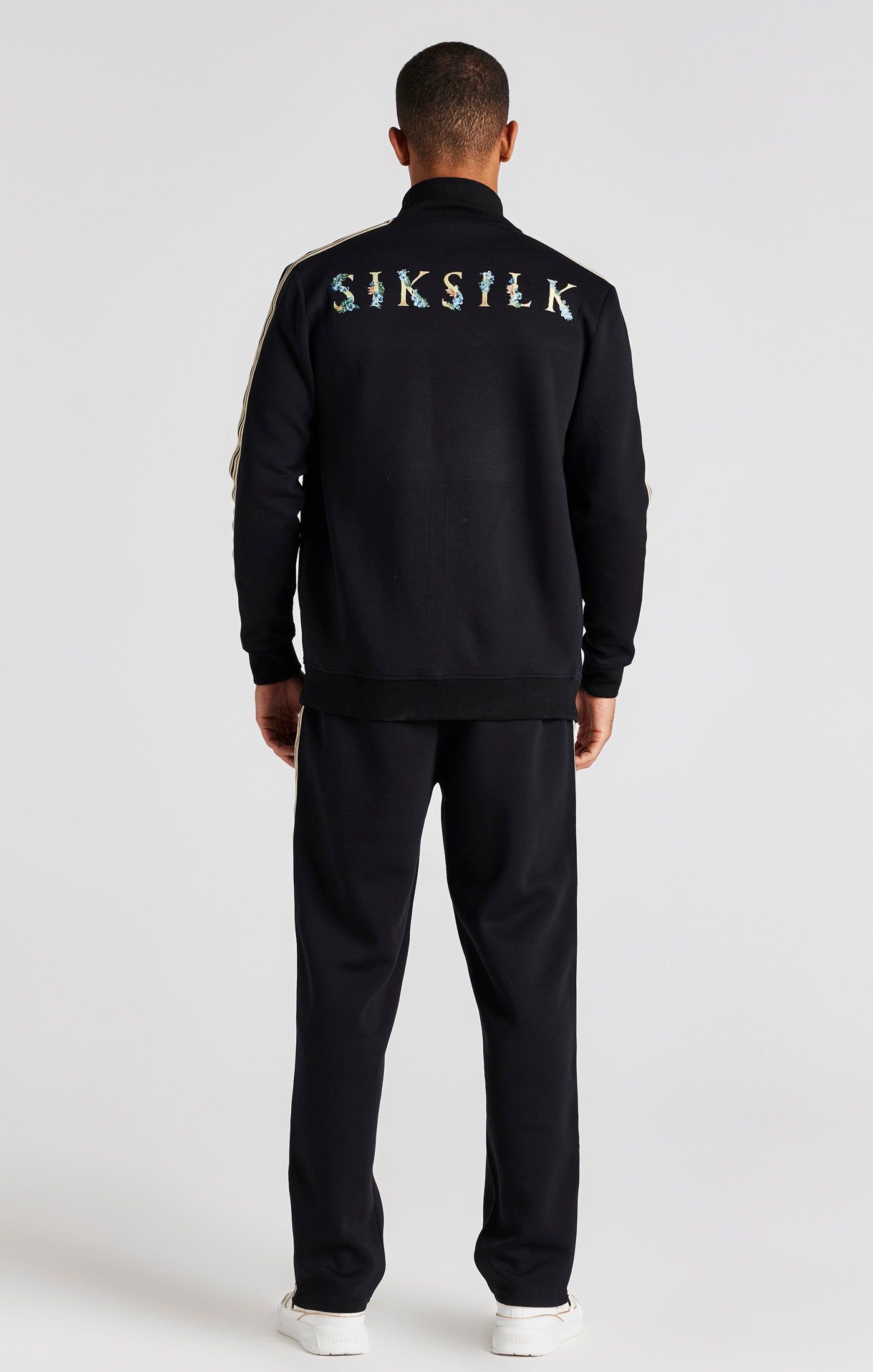 Black Crest Funnel Neck Track Jacket sold by Siksilk product image thumbnail 8