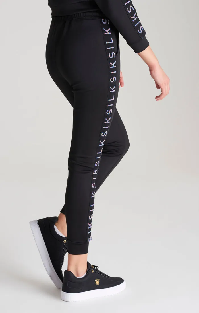 Girls Black Taped Track Pant sold by Siksilk product image thumbnail 4