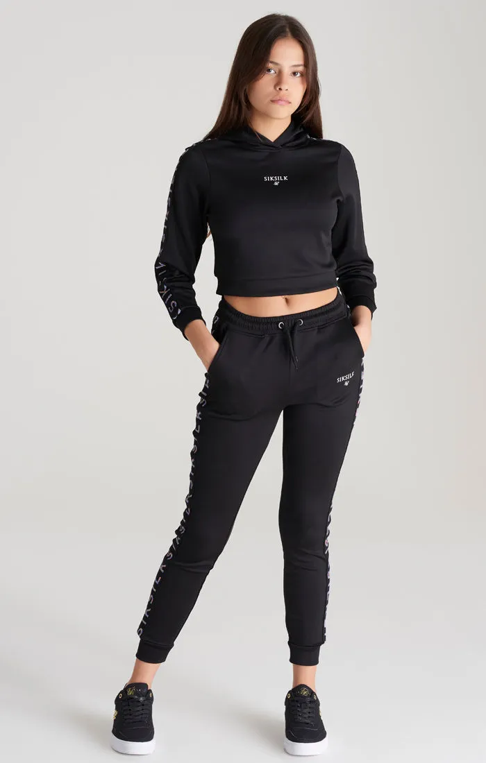 Girls Black Taped Track Pant sold by Siksilk product image thumbnail 5
