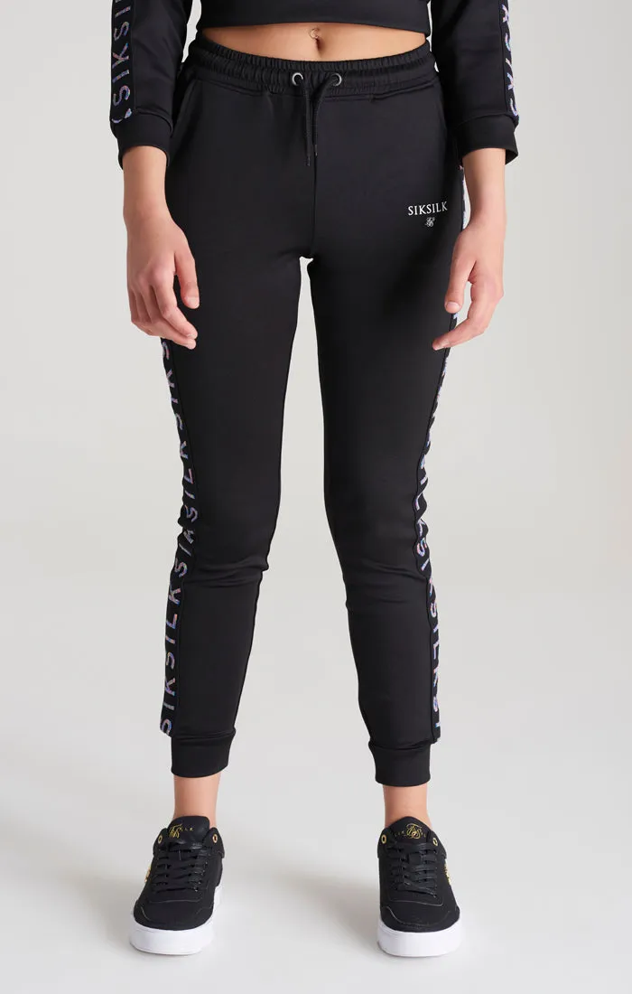 Girls Black Taped Track Pant sold by Siksilk product image thumbnail 3