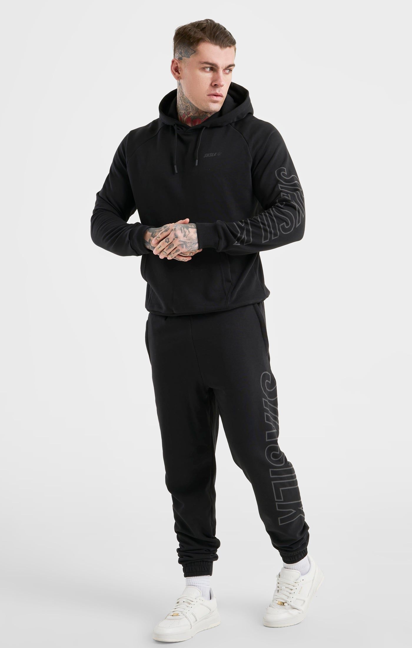Black Sports Hoodie sold by Siksilk product image thumbnail 3