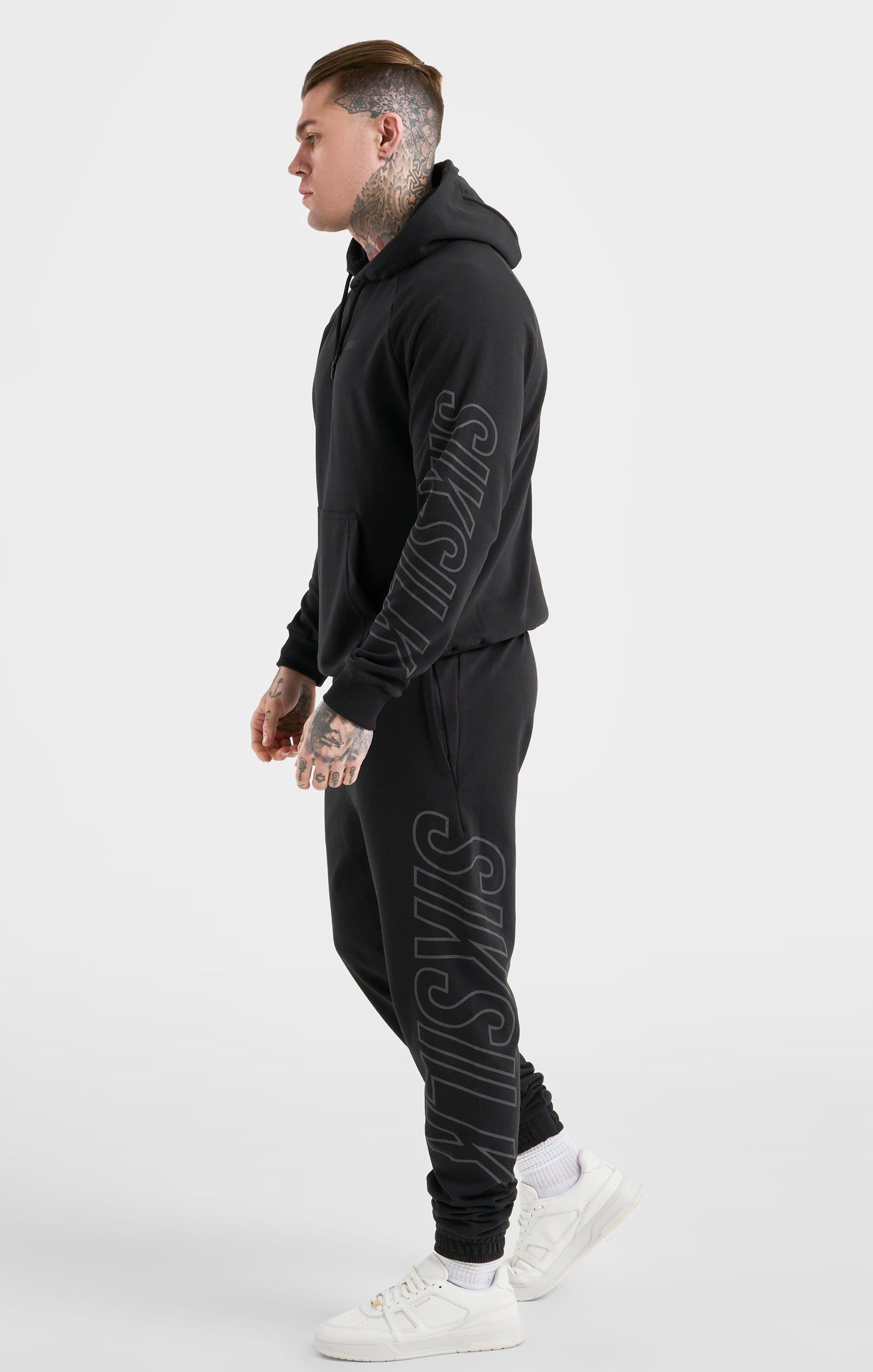 Black Sports Hoodie sold by Siksilk product image thumbnail 4