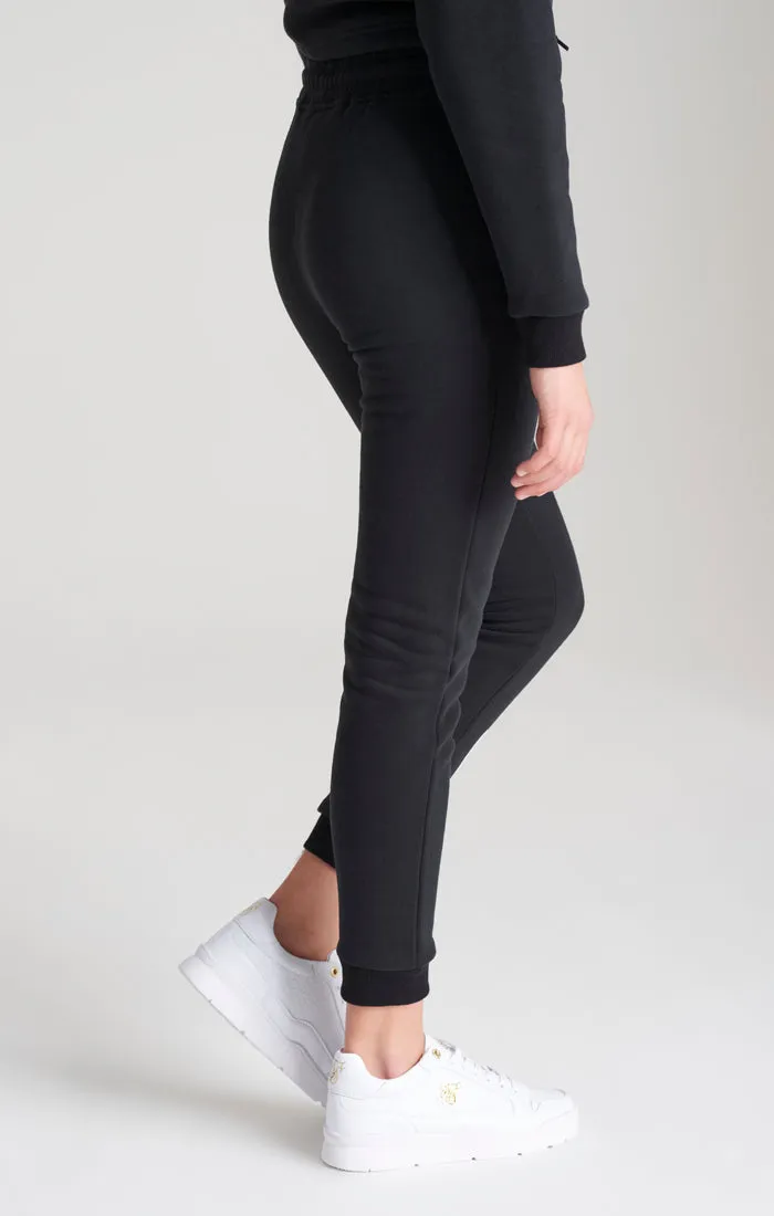 Girls Black Signature Jogger sold by Siksilk product image thumbnail 2