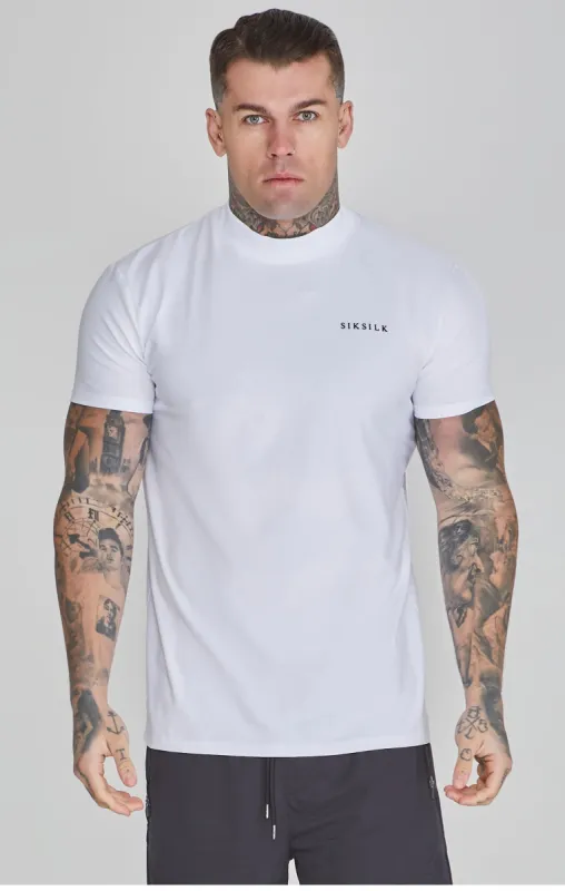 White Muscle Fit T-Shirt sold by Siksilk