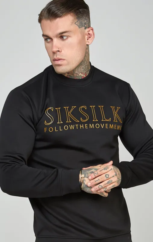 Black Gold Logo Sweatshirt sold by Siksilk