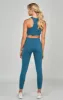 Teal Sports Essential Crop Top sold by Siksilk