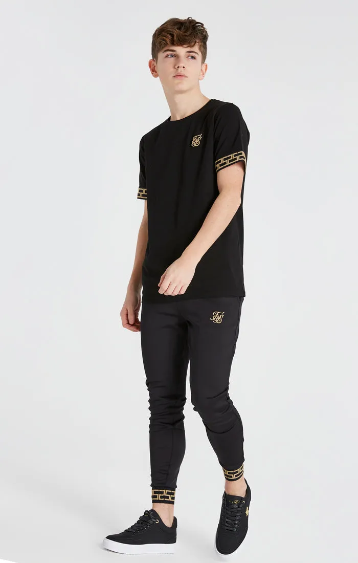 Boys Black Taped T-Shirt sold by Siksilk product image thumbnail 4