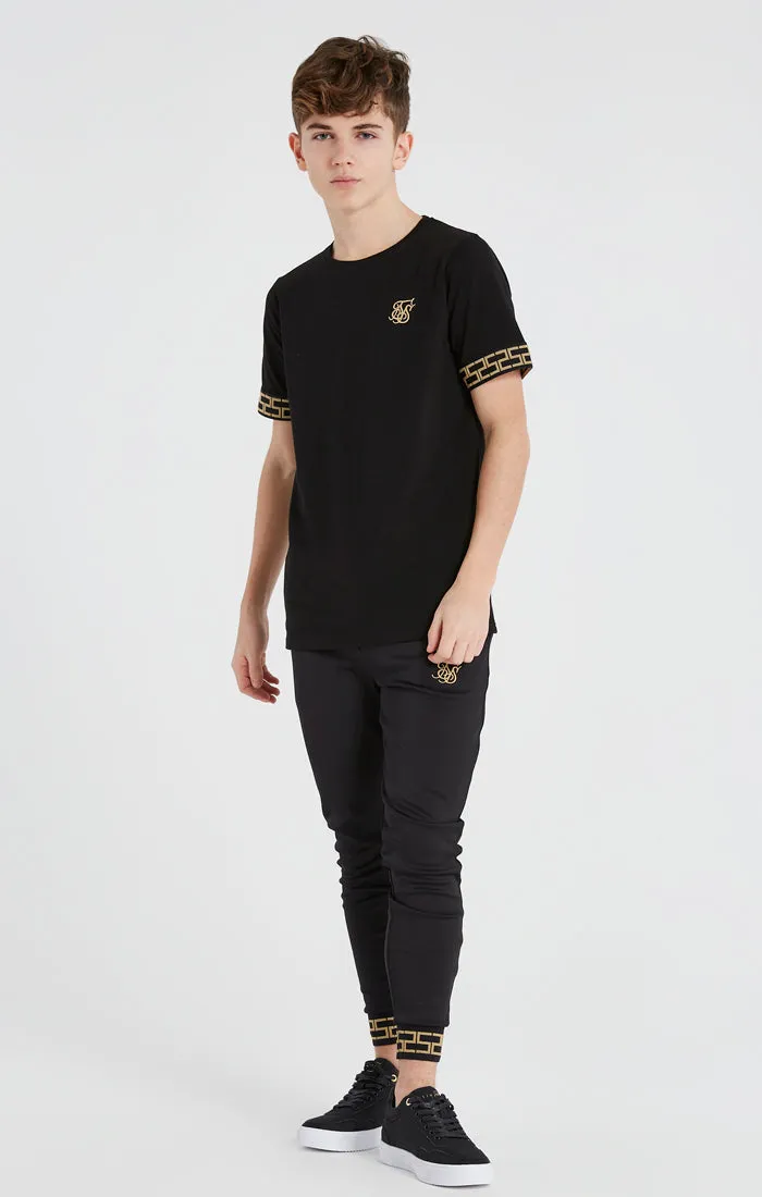 Boys Black Taped T-Shirt sold by Siksilk product image thumbnail 5