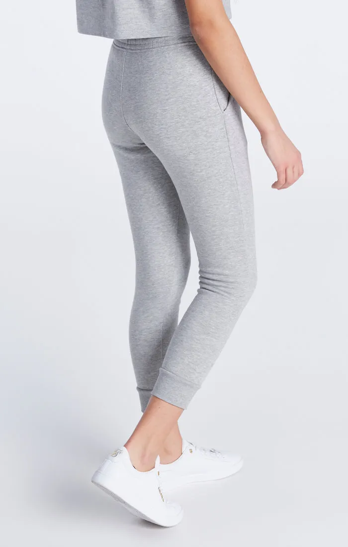 Girls Grey Marl Essentials Cuffed Jogger sold by Siksilk product image thumbnail 5