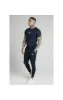 SikSilk Exposed Tape Jogger - Navy sold by Siksilk