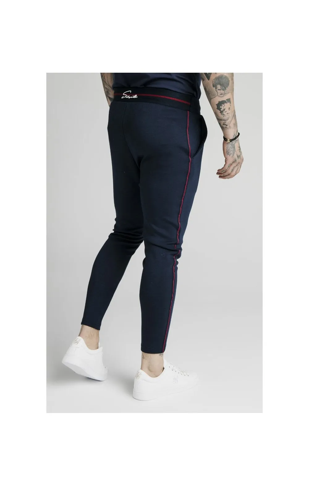 SikSilk Exposed Tape Jogger - Navy sold by Siksilk product image thumbnail 5