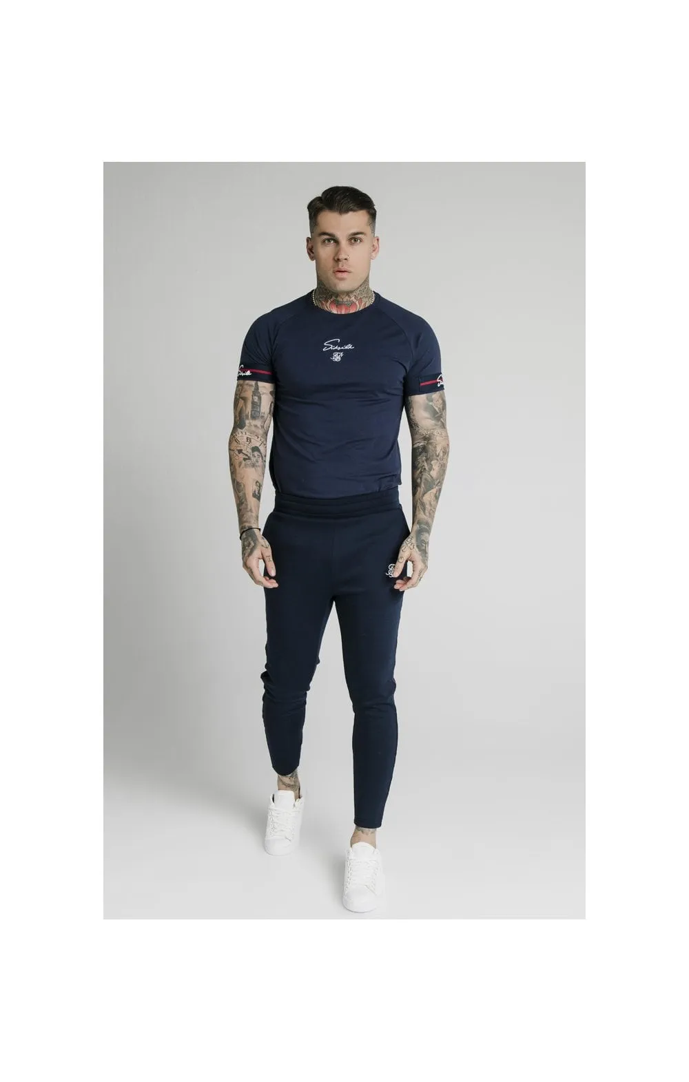 SikSilk Exposed Tape Jogger - Navy sold by Siksilk product image thumbnail 2