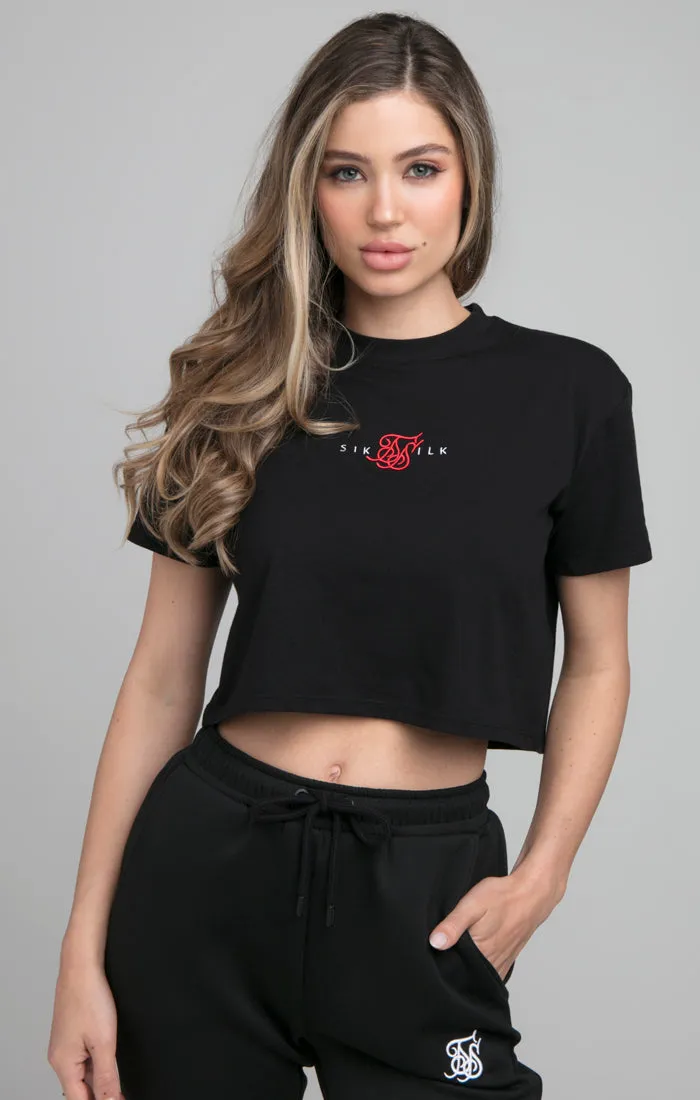 SikSilk Intensity Crop Tee - Black sold by Siksilk product image thumbnail 2