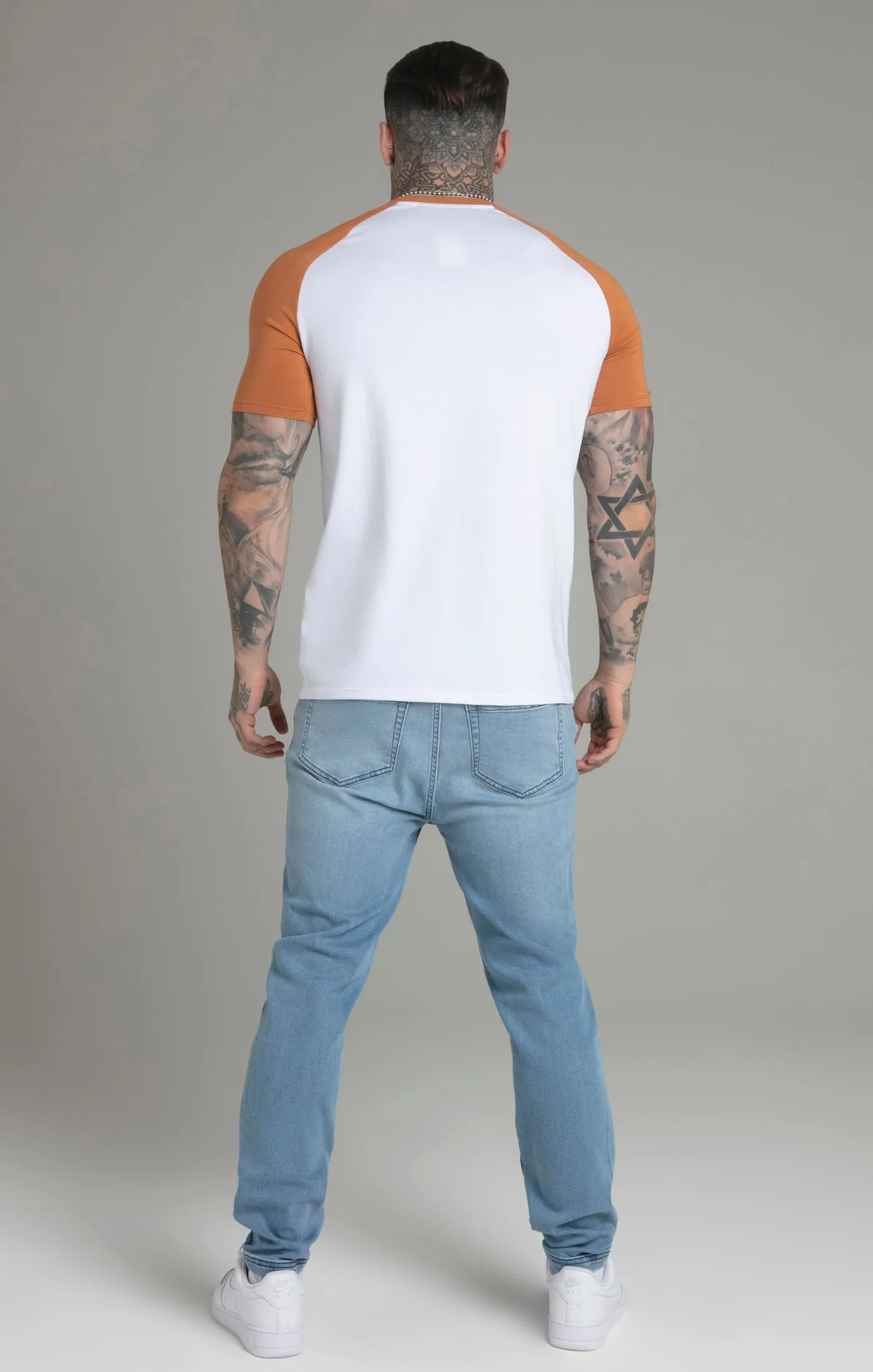 White Yellow Raglan T-Shirt sold by Siksilk product image thumbnail 5