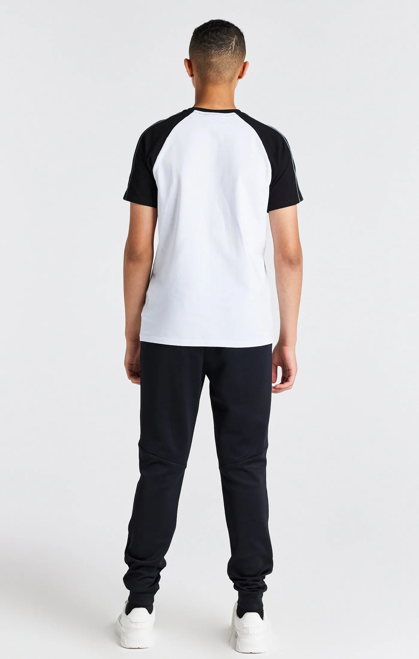 Boys White Raglan T-Shirt sold by Siksilk product image thumbnail 5