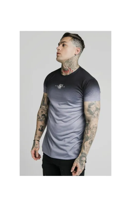 SikSilk High Fade Tee – Black & Grey sold by Siksilk
