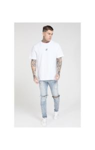 SikSilk Bust Knee Riot Denims - Light Blue sold by Siksilk