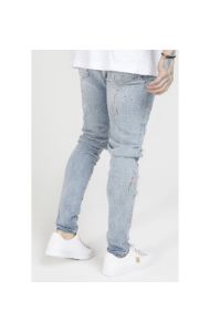 SikSilk Bust Knee Riot Denims - Light Blue sold by Siksilk