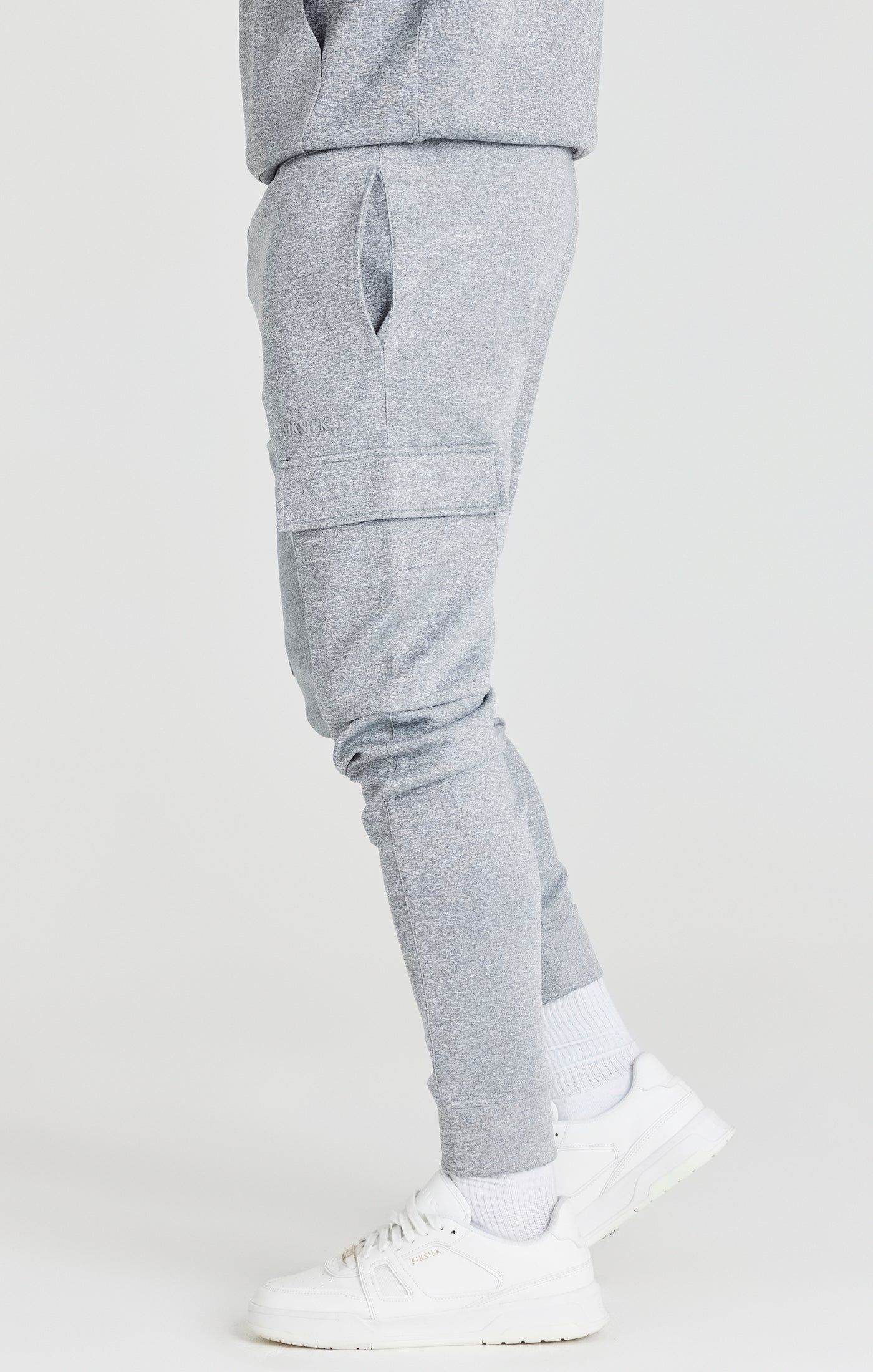Grey Exhibit Cuffed Cargo Pant sold by Siksilk product image thumbnail 2