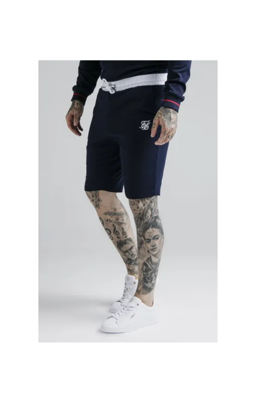 SikSilk Retro Sport Shorts - Navy sold by Siksilk