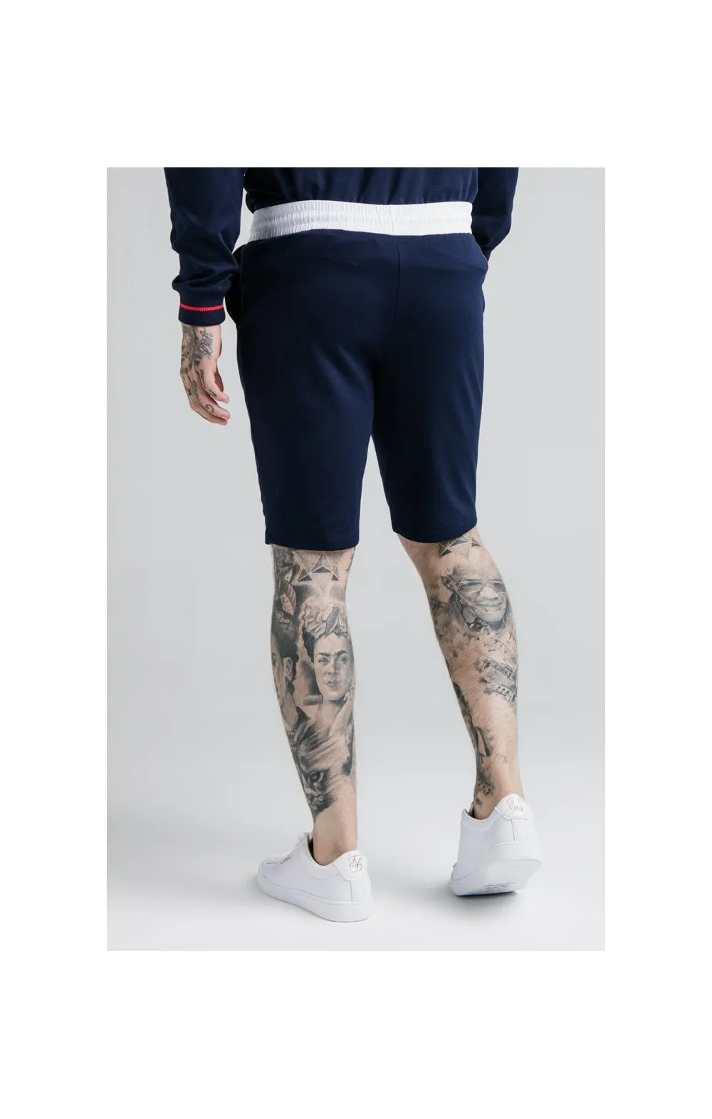 SikSilk Retro Sport Shorts - Navy sold by Siksilk product image thumbnail 3