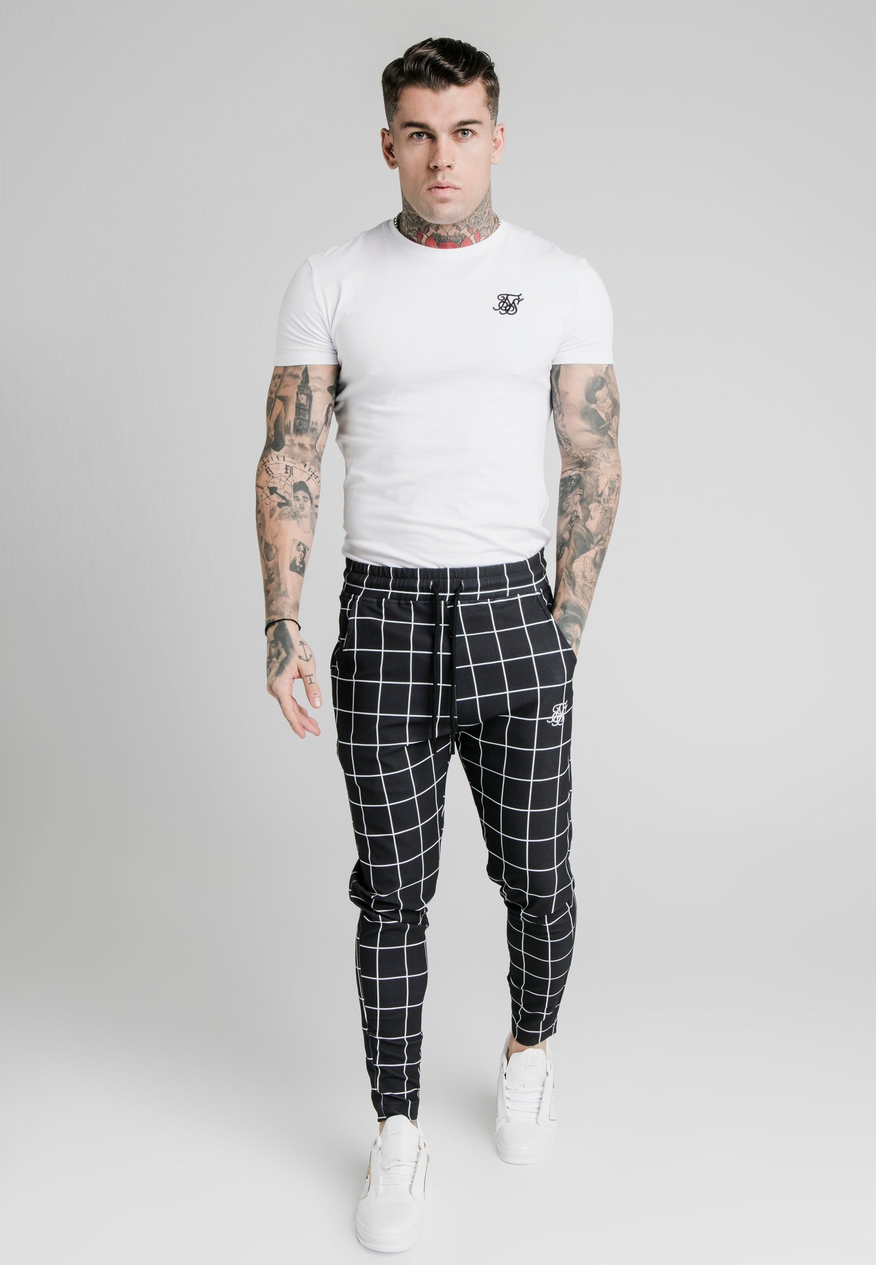 SikSilk Smart Jogger Pant - Black & White sold by Siksilk product image thumbnail 4
