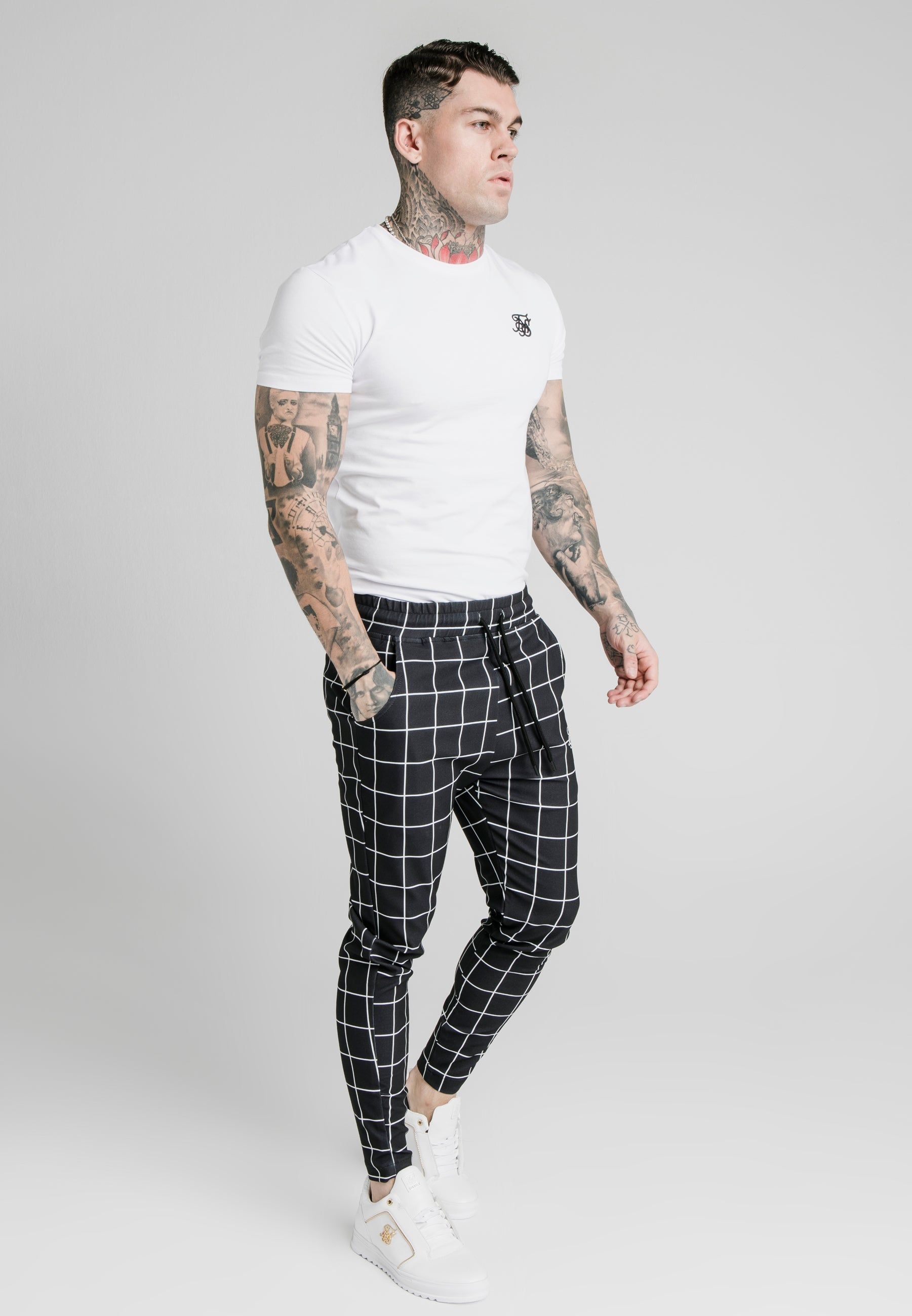 SikSilk Smart Jogger Pant - Black & White sold by Siksilk product image thumbnail 5