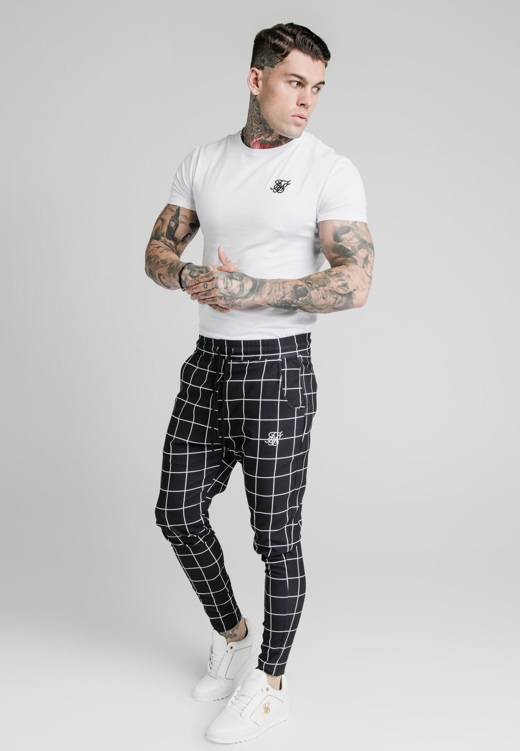 SikSilk Smart Jogger Pant - Black & White sold by Siksilk product image thumbnail 3