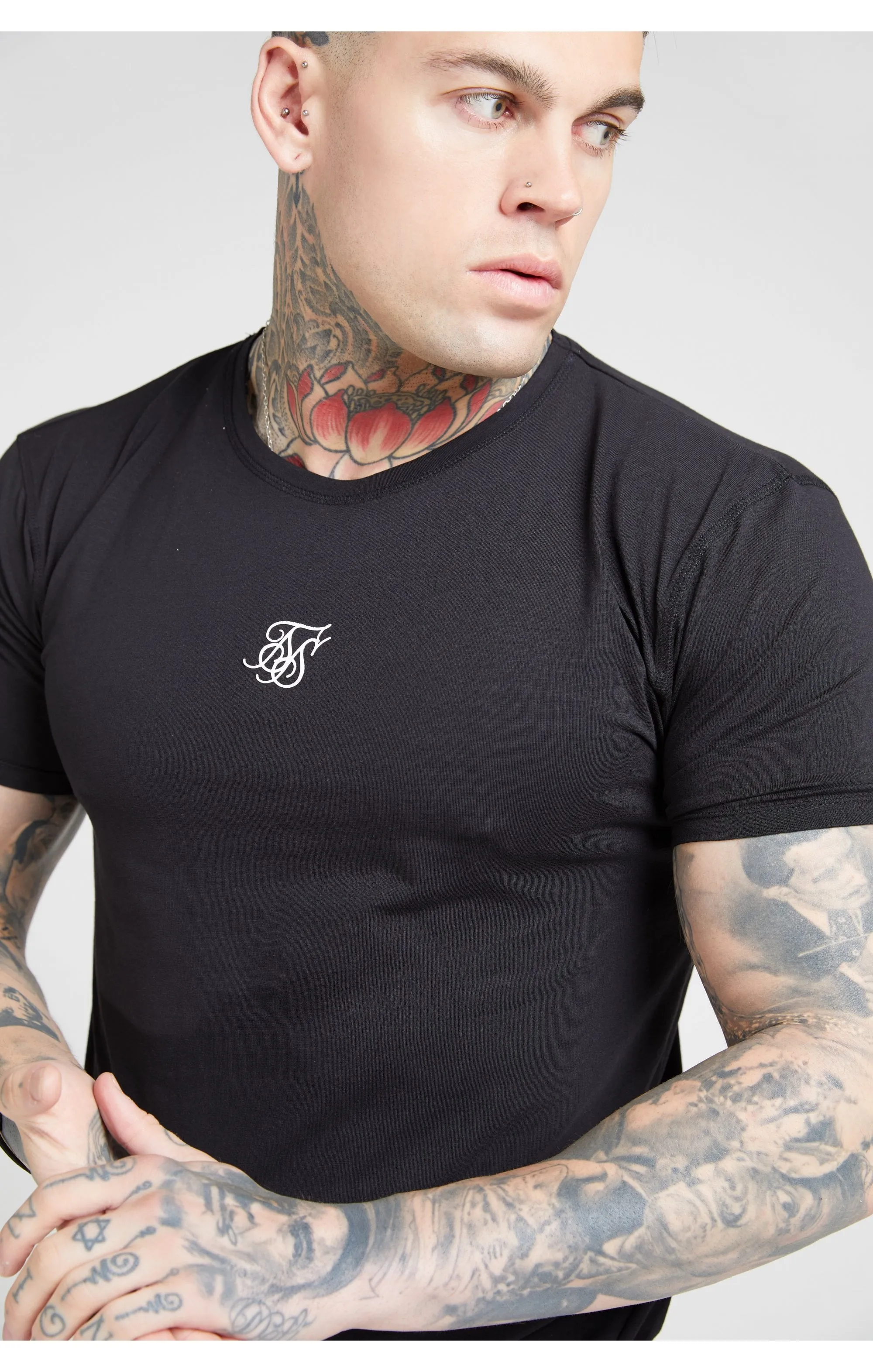 Black And Grey T-Shirt Pack Of 2 sold by Siksilk product image thumbnail 4
