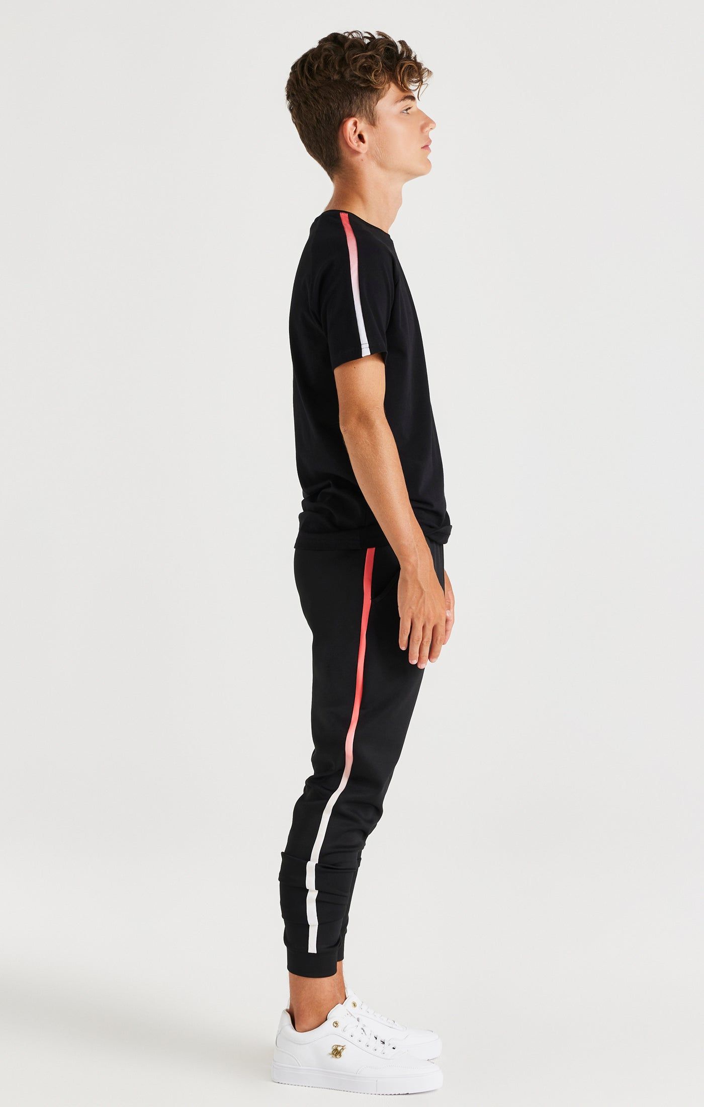 SikSilk Zonal Fade Raglan Tee - Black sold by Siksilk product image thumbnail 4