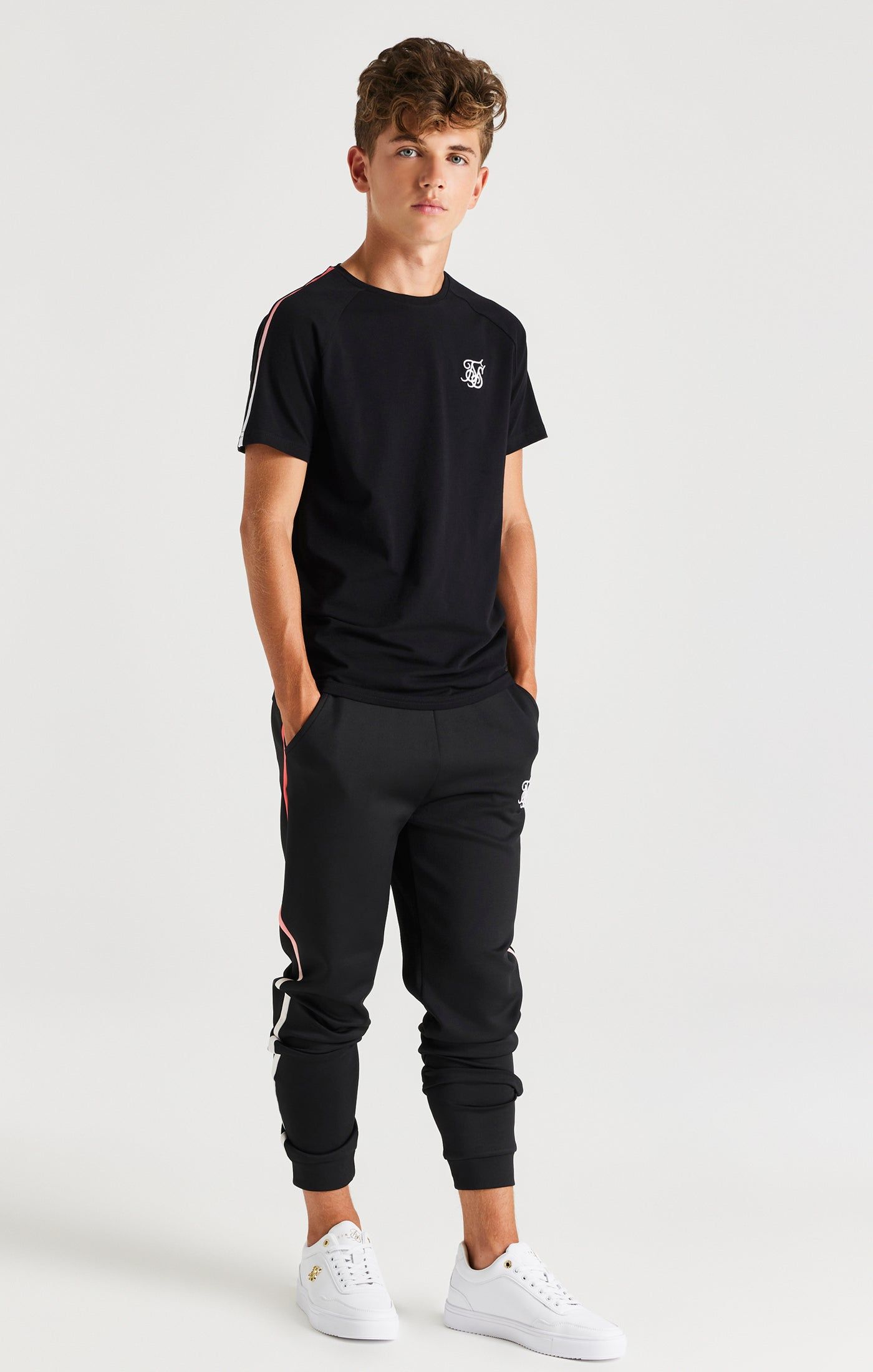 SikSilk Zonal Fade Raglan Tee - Black sold by Siksilk product image thumbnail 3