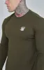 Khaki Essential Long Sleeve Muscle Fit T-Shirt sold by Siksilk