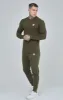 Khaki Essential Long Sleeve Muscle Fit T-Shirt sold by Siksilk