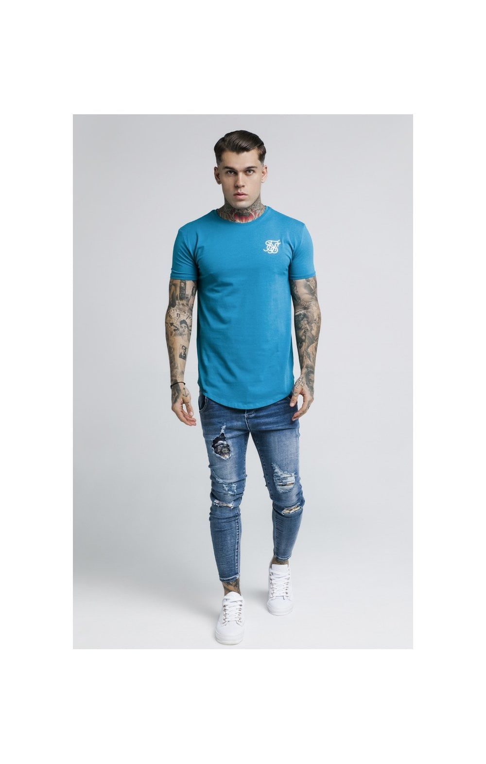 SikSilk S/S Gym Tee – Teal sold by Siksilk product image thumbnail 4