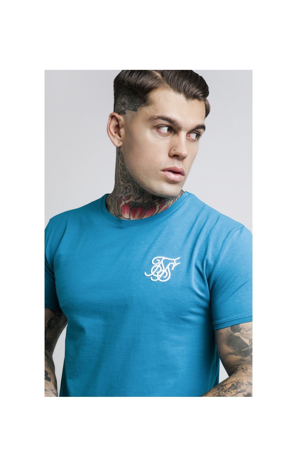 SikSilk S/S Gym Tee – Teal sold by Siksilk product image thumbnail 2