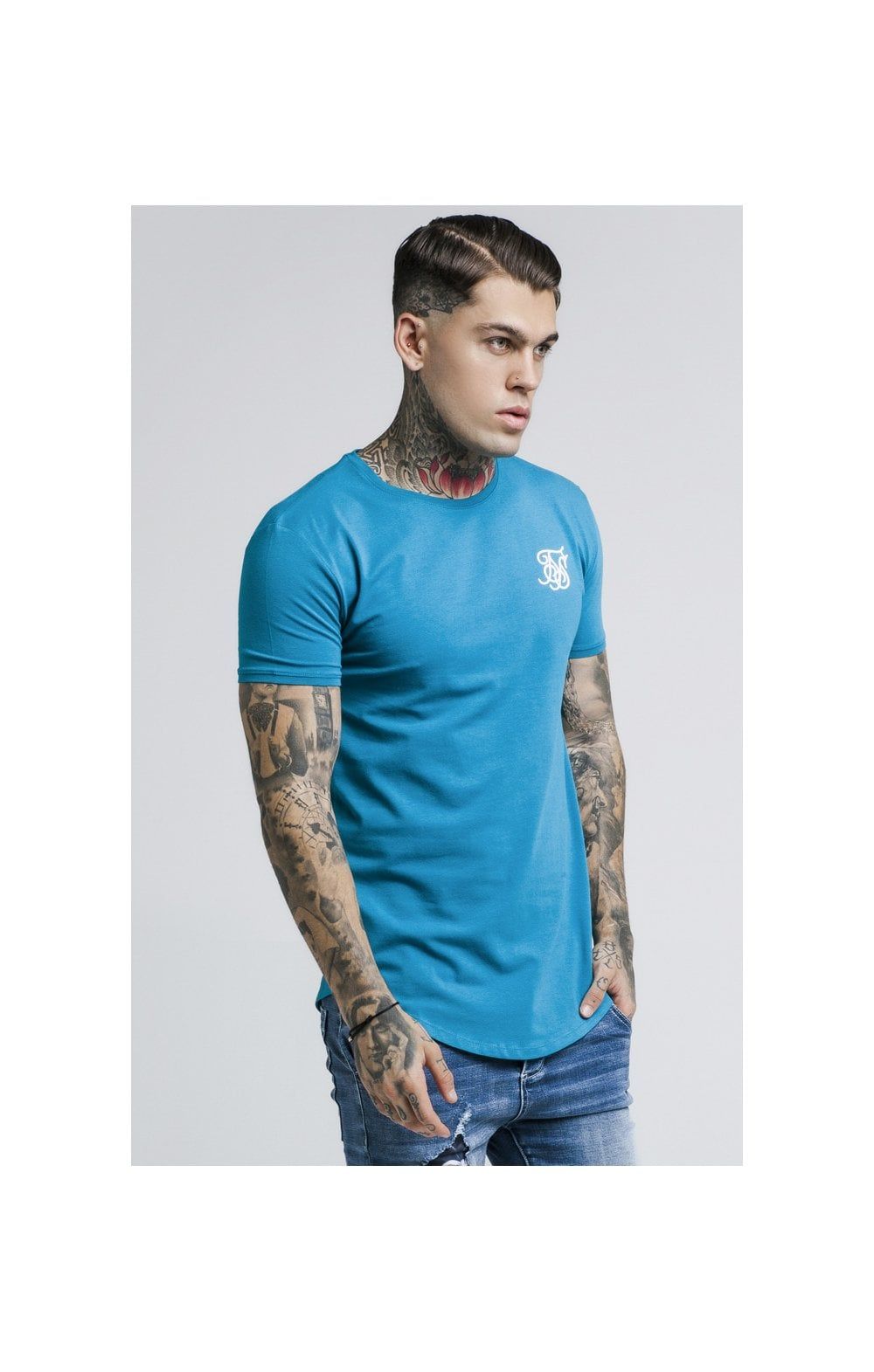 SikSilk S/S Gym Tee – Teal sold by Siksilk product image thumbnail 3