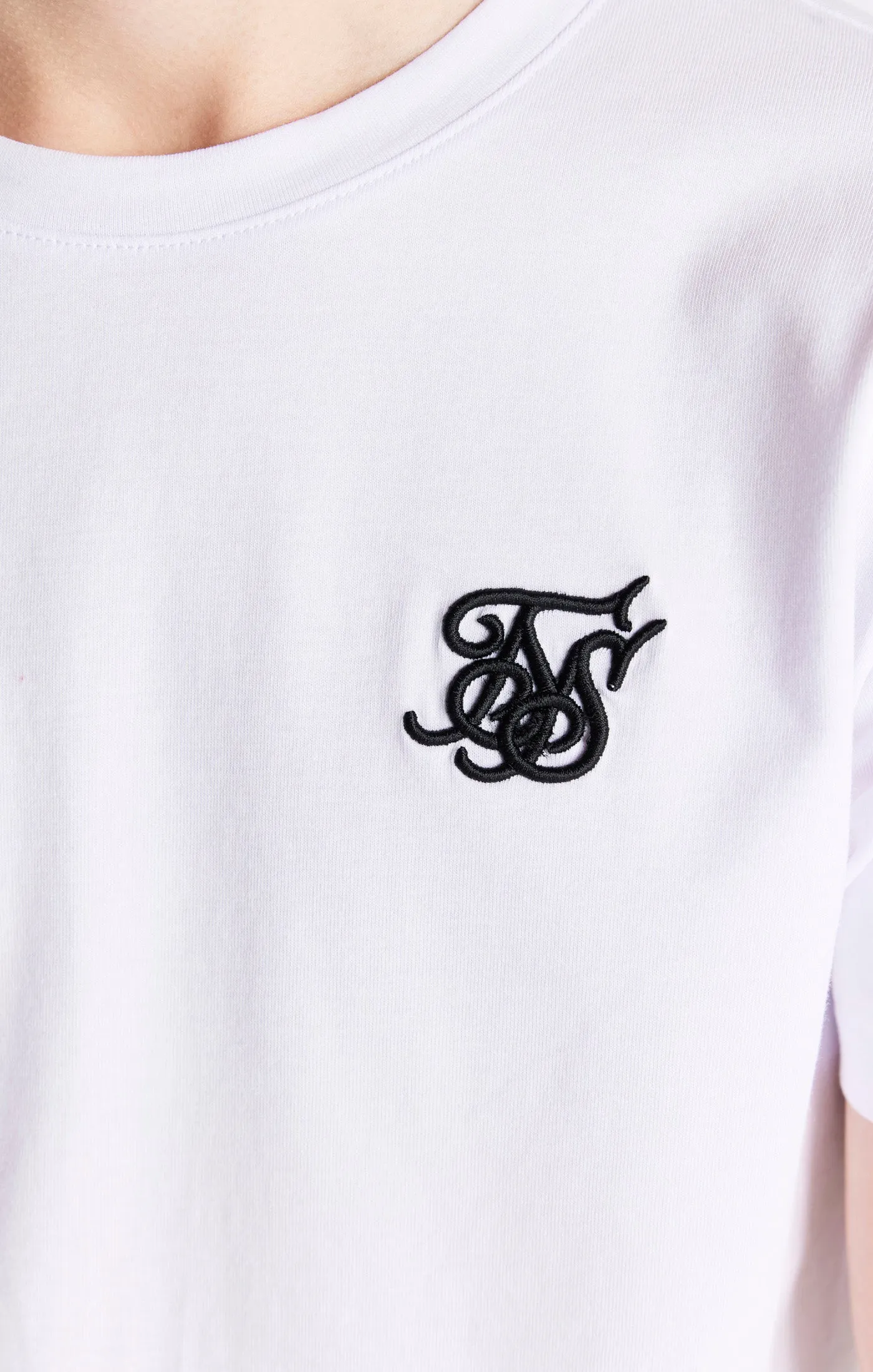 Boys White Essentials Short Sleeve T-Shirt sold by Siksilk product image thumbnail 2
