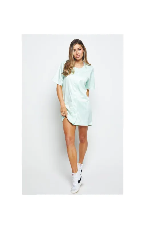 SikSilk Opal Baseball Jersey - Mint sold by Siksilk