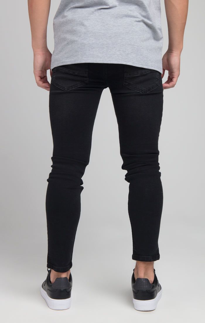 Boys Illusive Black Distressed Denim Jean sold by Siksilk product image thumbnail 3