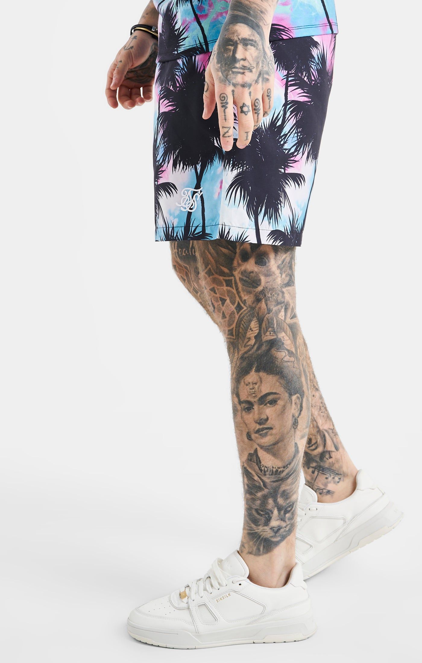 SikSilk Palm Swim Short - Black & Pink sold by Siksilk product image thumbnail 8