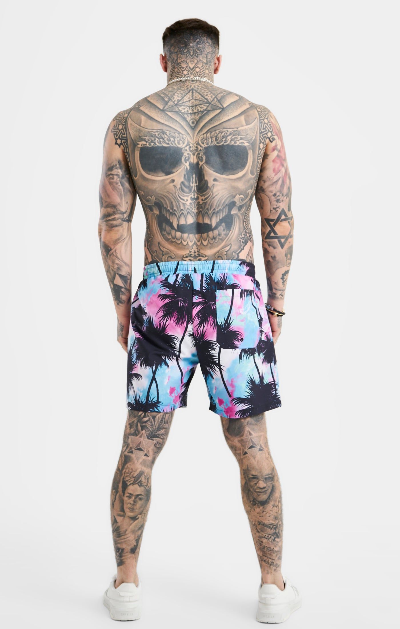 SikSilk Palm Swim Short - Black & Pink sold by Siksilk product image thumbnail 5