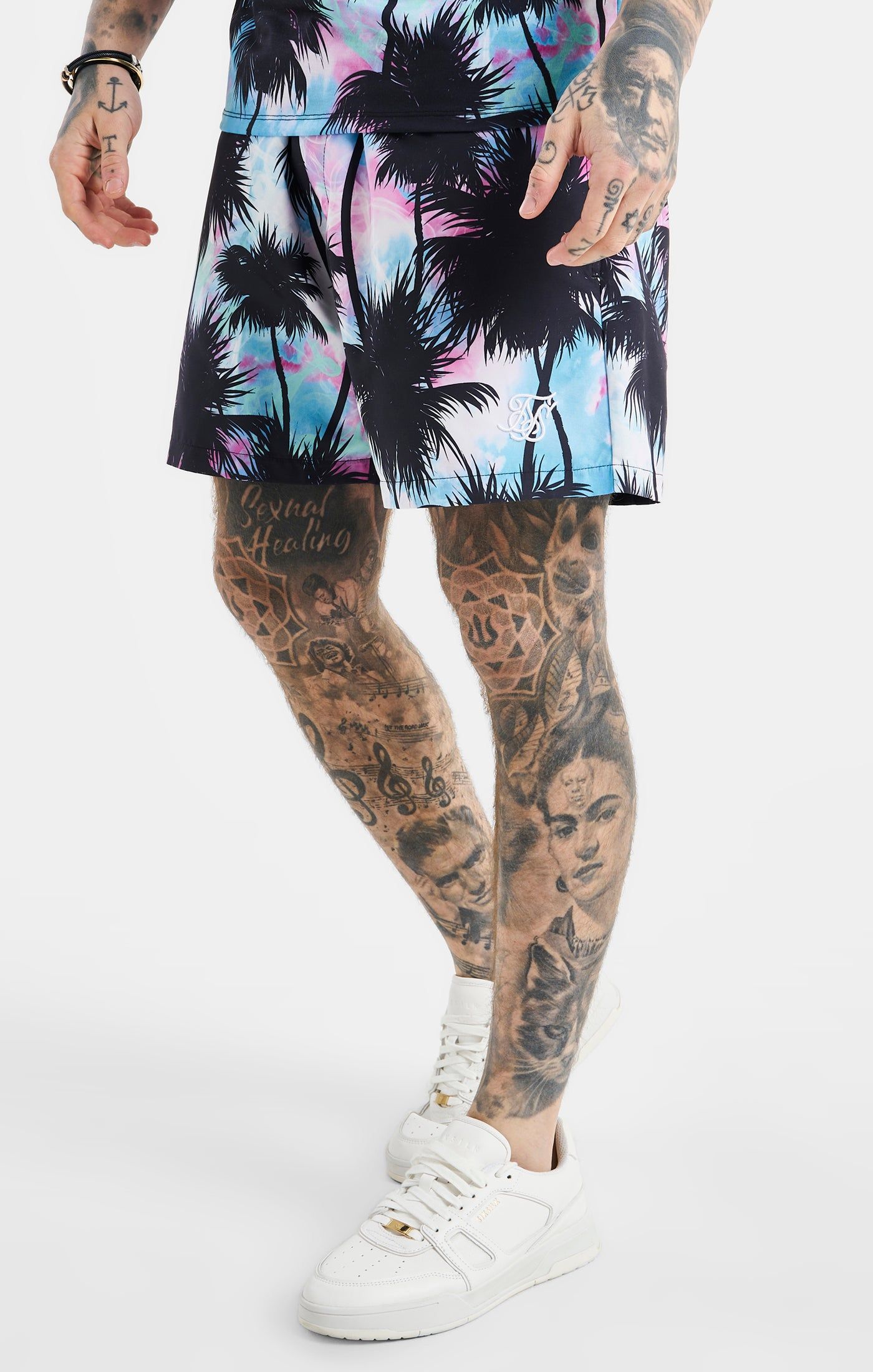 SikSilk Palm Swim Short - Black & Pink sold by Siksilk product image thumbnail 9