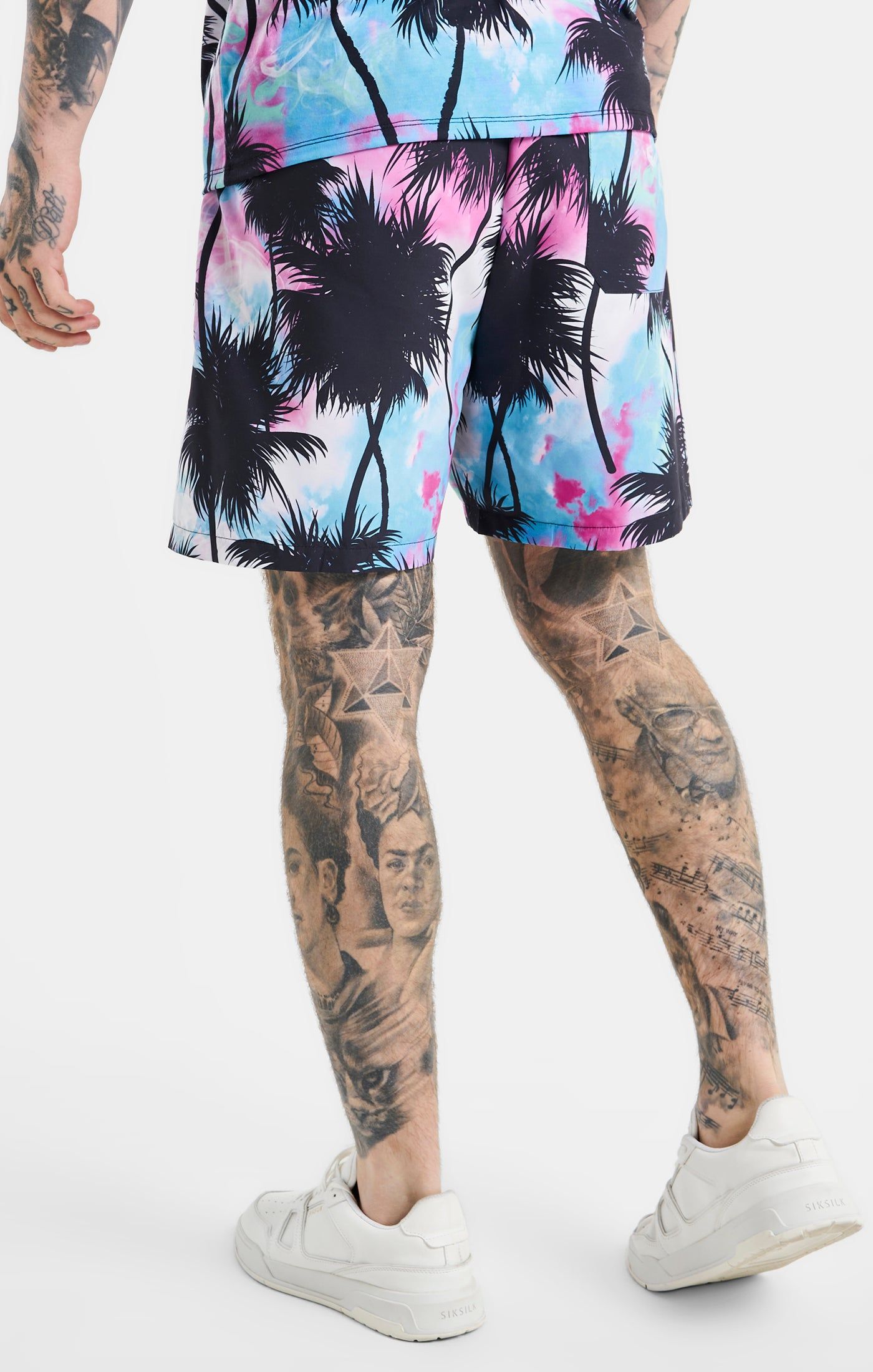 SikSilk Palm Swim Short - Black & Pink sold by Siksilk product image thumbnail 7