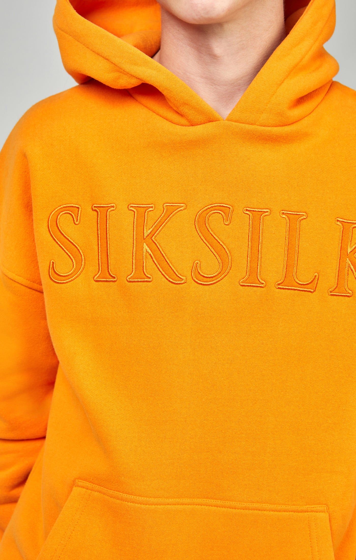 Boys Orange Applique Relaxed Fit Hoodie sold by Siksilk product image thumbnail 2